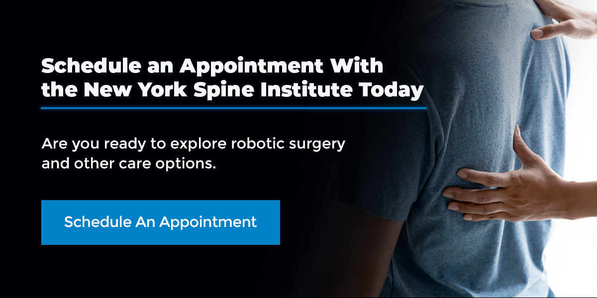 Schedule an Appointment With the New York Spine Institute Today